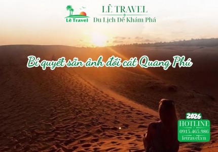 Bí quyết săn ảnh đồi cát Quang Phú lúc bình minh đẹp mê hồn