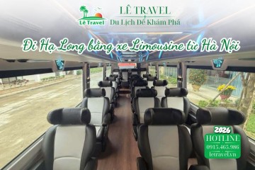 Đi Hạ Long bằng xe Limousine từ Hà Nội để tận hưởng sự tiện lợi