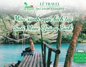 Bí quyết săn màu xanh ngọc bích tại Suối Moọc Quảng Bình