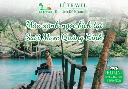 Bí quyết săn màu xanh ngọc bích tại Suối Moọc Quảng Bình