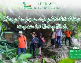 Những lưu ý quan trọng khi đi trekking rừng sâu tại Quảng Bình