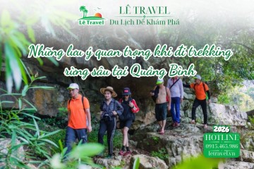 Những lưu ý quan trọng khi đi trekking rừng sâu tại Quảng Bình