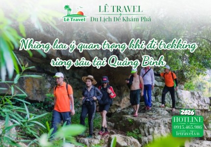 Những lưu ý quan trọng khi đi trekking rừng sâu tại Quảng Bình
