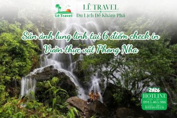 Săn ảnh lung linh tại 6 điểm check in Vườn thực vật Phong Nha