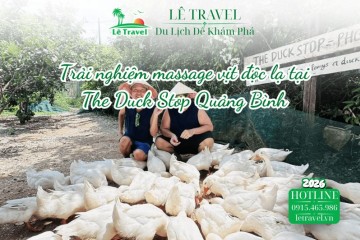 Trải nghiệm massage vịt độc lạ tại The Duck Stop Quảng Bình