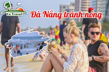 Du khách ra biển tránh nóng Đà Nẵng