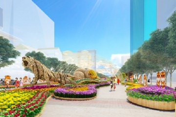 Khám phá vẻ đẹp đường hoa Nguyễn Huệ vào dịp tết