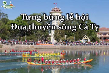 Du lịch Mũi Né Tết - Lễ hội đua thuyền trên sông Cà Ty