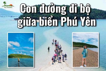 Khám phá con đường đi bộ giữa biển tại Phú Yên