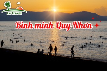 Vẻ đẹp say đắm lòng người của bình minh Quy Nhơn