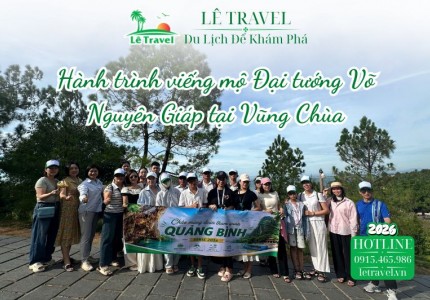 Hành trình viếng mộ Đại tướng Võ Nguyên Giáp tại Vũng Chùa