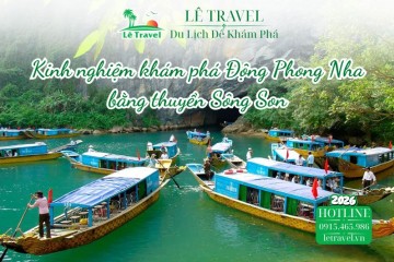 Kinh nghiệm khám phá Động Phong Nha bằng thuyền Sông Son