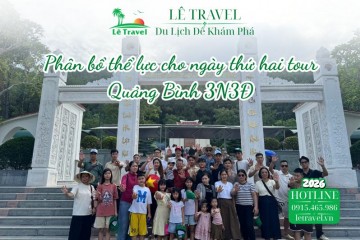 Phân bổ thể lực cho ngày thứ hai tour Quảng Bình 3N3Đ