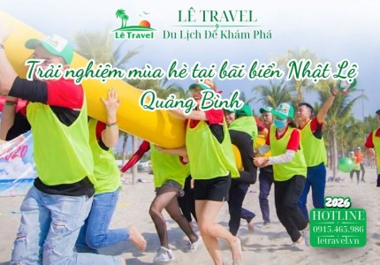 Trải nghiệm mùa hè tại bãi biển Nhật Lệ Quảng Bình