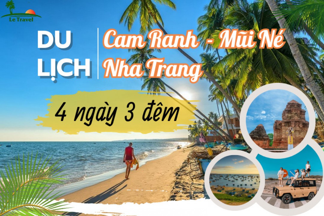 Du Lịch Cam Ranh - Mũi Né - Nha Trang 4 Ngày 3 Đêm Hè (Bay Vietnam Airlines)