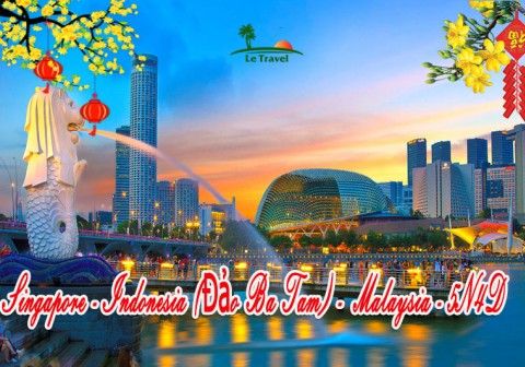 Tour Du Lịch Singapore - Indonesia - Malaysia 5 Ngày 4 Đêm Tết Âm Lịch 2024 (Bay Scoot Air)