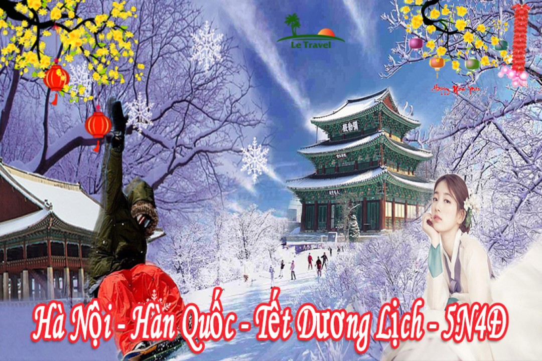 Tour Trượt Tuyết Hàn Quốc 5 Ngày 4 Đêm Tết Dương Lịch 2024