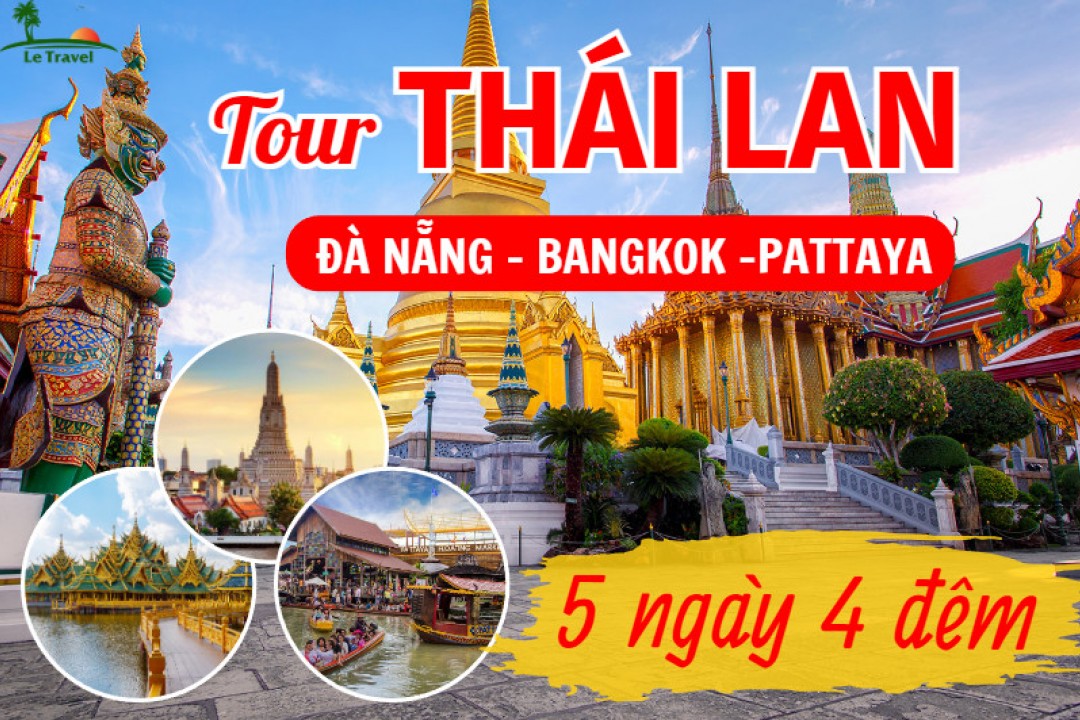 Tour Bangkok – Pattaya 5 Ngày 4 Đêm Từ Đà Nẵng (Bay Thẳng Vietjet Air)