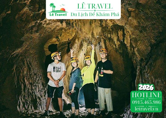 Hang Chà Lòi và "Đường hầm tình yêu" tại Lệ Thủy