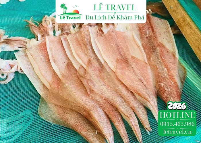 Mực khô và mực một nắng Phố Biển