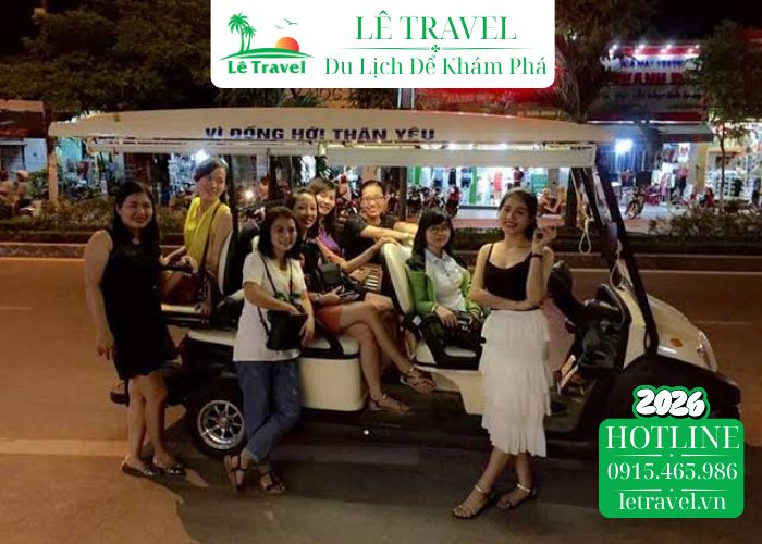 Ăn tối tại nhà hàng và khám phá Đồng Hới về đêm
