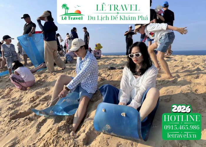 Cảm giác mạnh đầy thú vị khi trượt cát