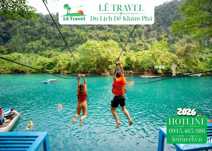 Trải nghiệm đu zipline 2 dây dài nhất Đông Nam Á