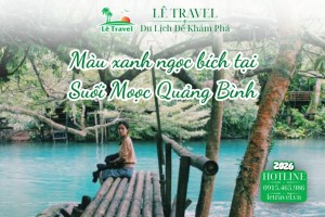 Bí quyết săn màu xanh ngọc bích tại Suối Moọc Quảng Bình