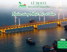 Ngắm sông Nhật Lệ về đêm và những góc ngồi cực chill tại Đồng Hới