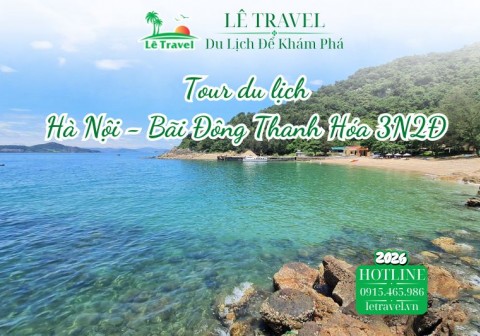 Tour du lịch Hà Nội - Bãi Đông Thanh Hóa 3N2Đ