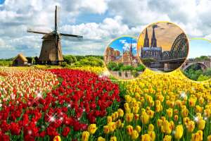 Du lịch Châu Âu mùa hoa tulip nở rộ