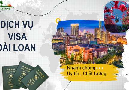 Thủ tục hồ sơ xin visa dán Đài Loan
