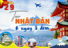 Tour Du Lịch Nhật Bản 6 Ngày 5 Đêm Quốc Khánh 2/9/2023 (Bay Vietnamairline)