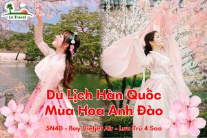 Tour Du Lịch Hàn Quốc 5 Ngày 4 Đêm Mùa Hoa Anh Đào 2024 (Bay Vietjet Air)