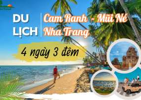 Du Lịch Cam Ranh - Mũi Né - Nha Trang 4 Ngày 3 Đêm Hè 2023 (Bay Vietnam Airlines)