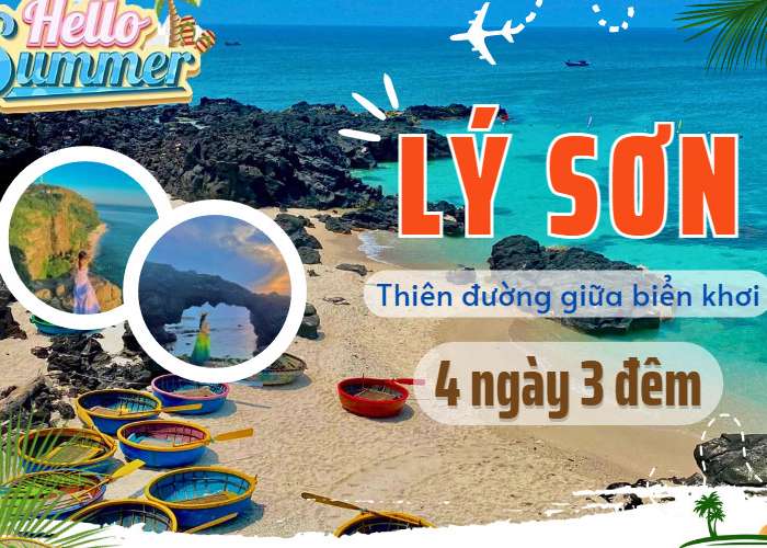 Tour Du Lịch Lý Sơn 4 Ngày 3 Đêm Hè 2024 Từ Hà Nội (Bay Vietnam Airline)