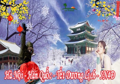 Tour Trượt Tuyết Hàn Quốc 5 Ngày 4 Đêm Tết Dương Lịch 2024