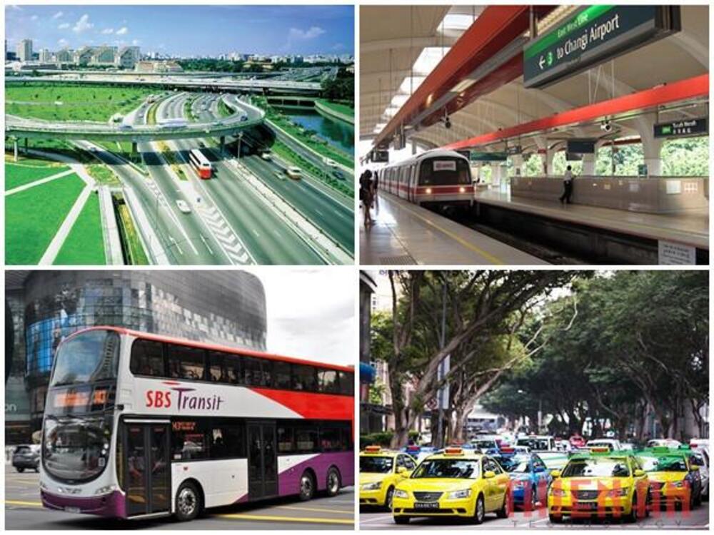 Phương tiện giao thông công cộng phổ biến ở Singapore
