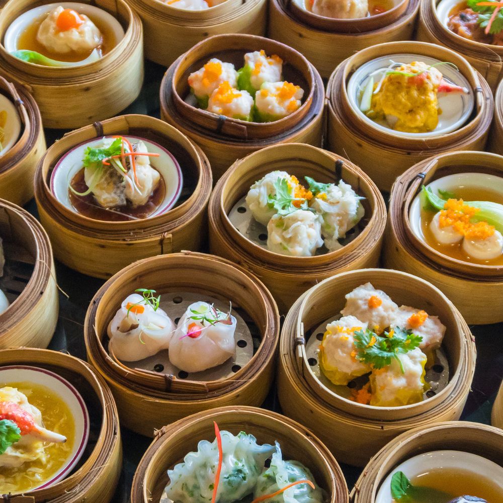 Bánh bao và dimsum tại hồng kông