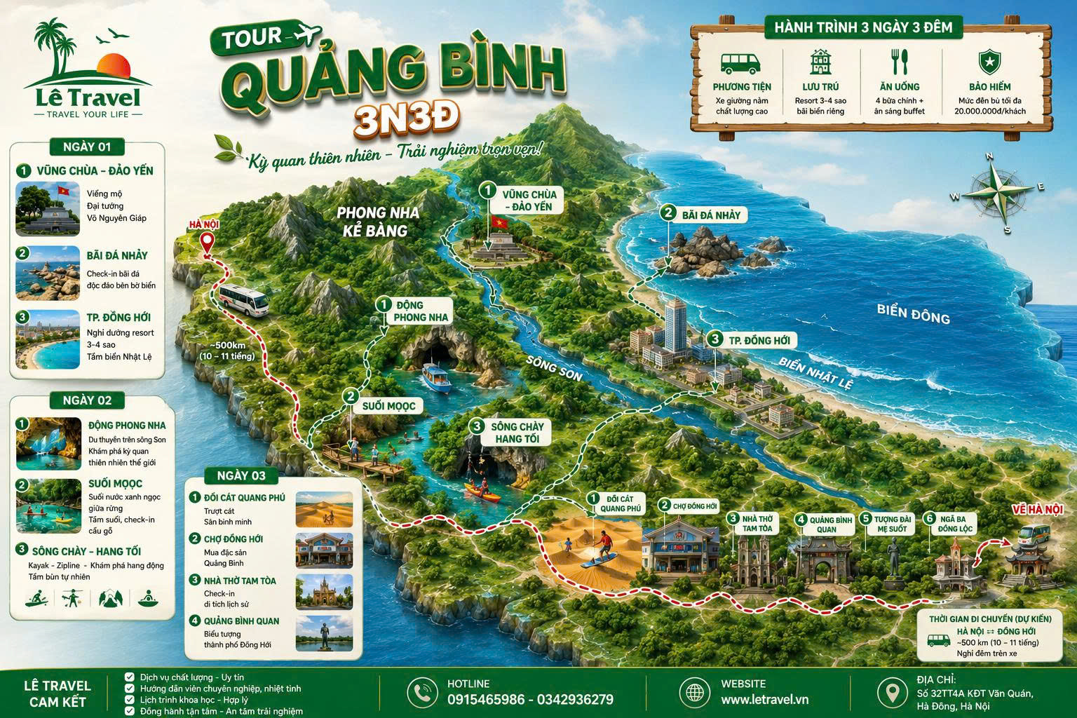Lịch Trình du lịch Quảng Bình