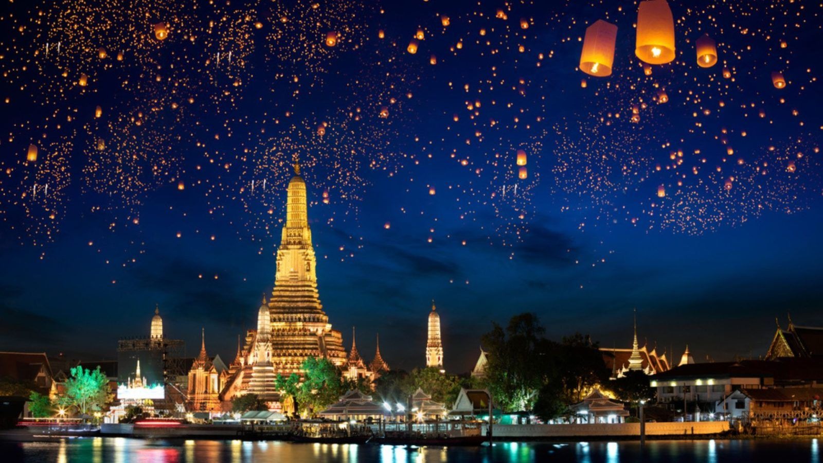 Đền Wat Arun lung linh về đêm